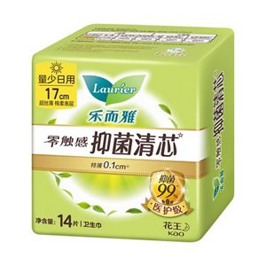 乐而雅零触感抑菌清芯（17cm）14p