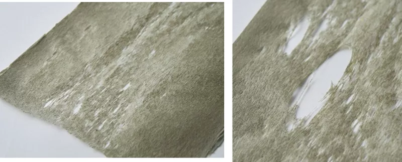 Non-homogeneous recycled film