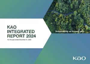 Cover of the Kao Integrated Report 2024