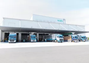 Photo of the Toyohashi Plant’s next-generation warehouse