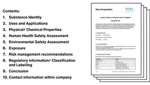 Contents of the GPS safety summary