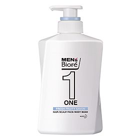 MEN's Biore ONE 髮顏體 全效洗淨乳 - 清爽皂香 480ml