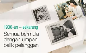 1930-an - sekarang Semua bermula dengan umpan balik pelanggan