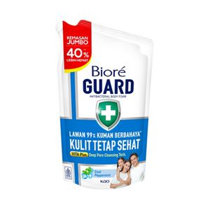 Biore Guard Antibacterial Body Wash Cool Peppermint 800ml Refill Pouch