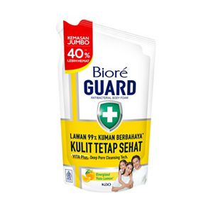 Biore Guard Antibacterial Body Wash Energized Yuzu Lemon 800ml Refill Pouch