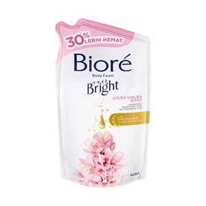 Biore Bright Body Foam Lovely Sakura Scent 800ml Pouch