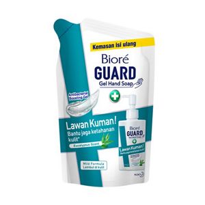 Biore Guard Gel Hand Soap Eucalyptus Scent Antibacterial 200ml Pouch