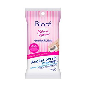 Biore Makeup Remover Cleansing Oil Sheet 10's