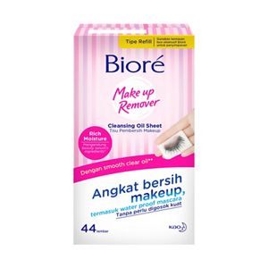 Biore Makeup Remover Cleansing Oil Sheet Refill 44's