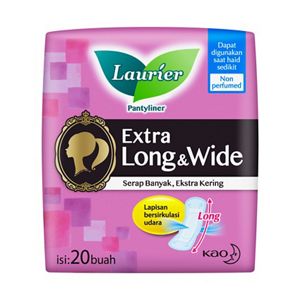 Laurier Panty Liner Extra Long & Wide Non Perfumed 20s