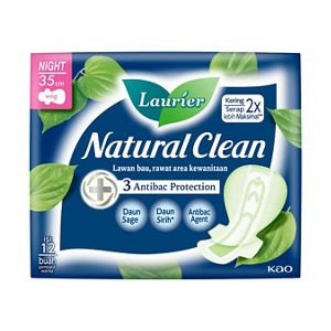 Laurier Natural Clean Night 35cm - 12s
