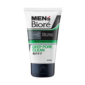 Men's Biore Scrub Facial Wash Deep Pore Clean 100g