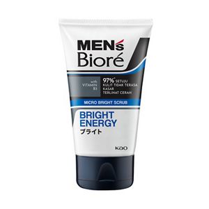 Men's Biore Scrub Facial Wash Bright Energy 100g