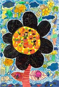 絵画　生き物　花　作品 頭のかたちをした花瓶と日本の版画のある静物 - Wikipedia