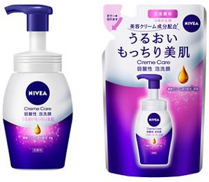 花王 | 『ニベア クリームケア弱酸性泡洗顔』新発売