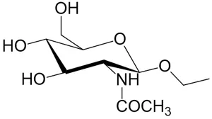 図3。新開発の1-エチル-β-N-アセチルグルコサミニドの構造