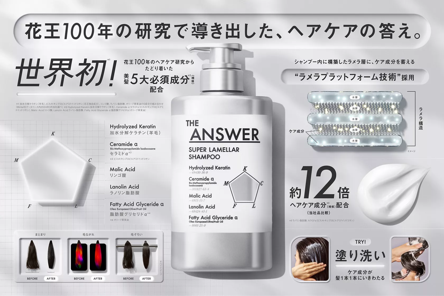 花王 | 花王 ヘアケア事業変革 新ブランド第二弾 「THE ANSWER 