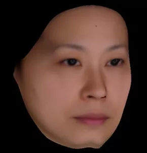 図2-1.3Dの顔画像
