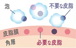 皮脂選択洗浄技術のイメージ画像