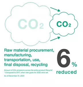 6% reduced, as of December 31, 2023