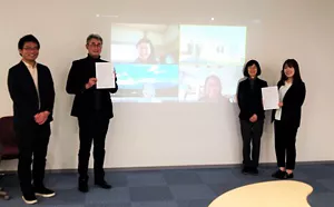 花王ハートポケット俱楽部「茨城地区地域助成」助成先と交流会を開催した際の集合写真