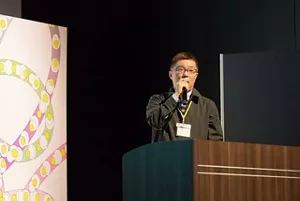 写真：「地域の資源循環促進支援事業_情報共有会」での発表の様子