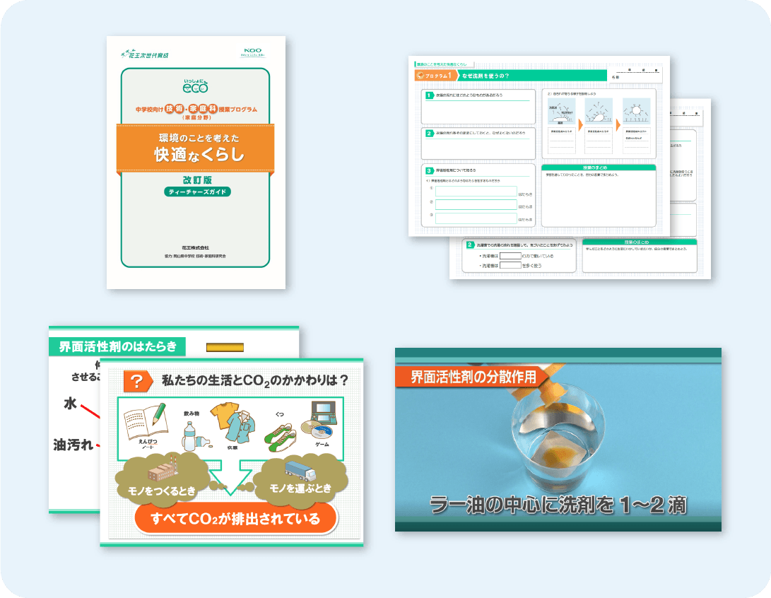 中学校向け技術 家庭科授業プログラム 花王 中学校向け技術 家庭科授業プログラム 花王