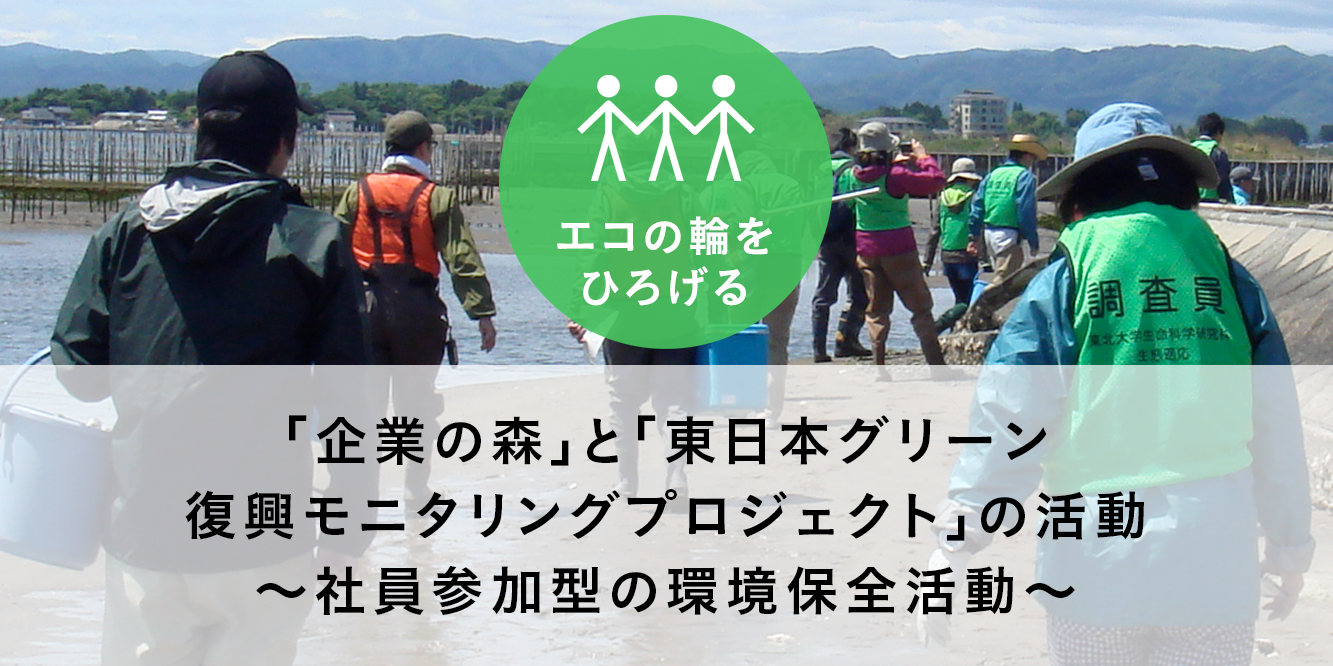 企業の森 と 東日本グリーン復興モニタリングプロジェクト の活動 社員参加型の環境保全活動 環境への取り組み 花王株式会社