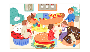 リビングイメージイラスト