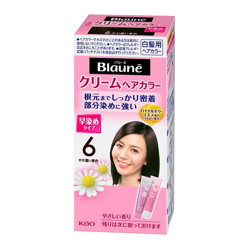 花王 製品カタログ ブローネ クリームヘアカラー 6 やや濃い栗色