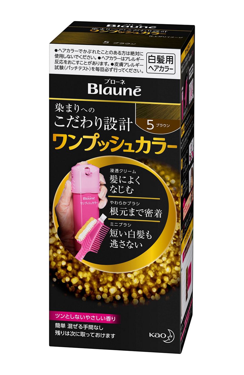 花王 製品カタログ ブローネ ワンプッシュカラー 5 ブラウン