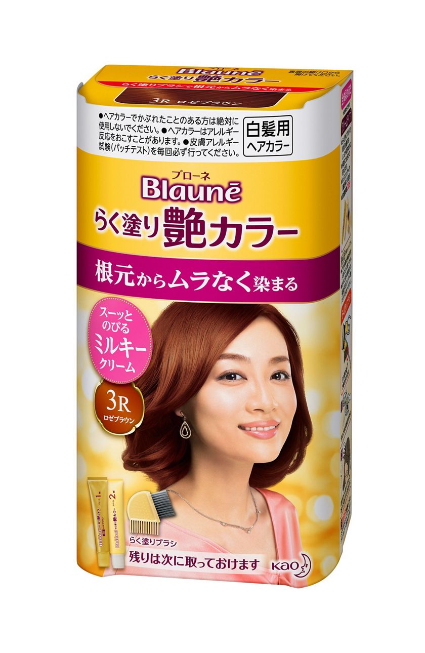 花王 製品カタログ ブローネ らく塗り艶カラー 4 ライトブラウン