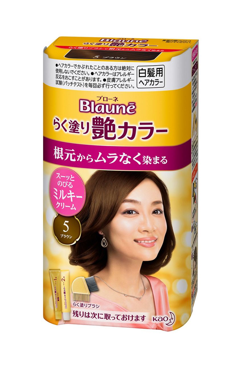 花王 製品カタログ ブローネ らく塗り艶カラー 4 ライトブラウン 花王 製品カタログ ブローネ らく塗り艶カラー 4 ライトブラウン