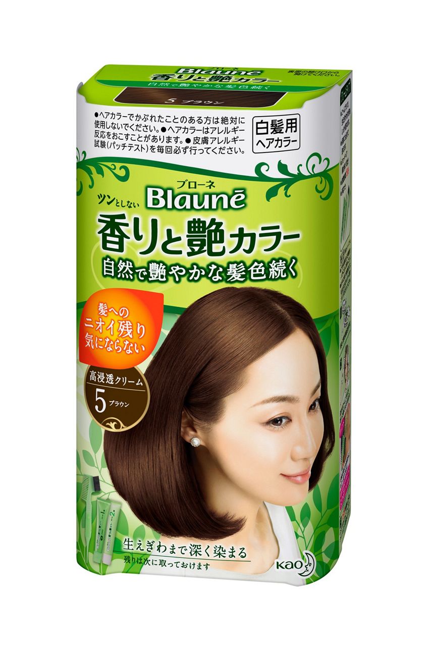 花王 製品カタログ ブローネ 香りと艶カラー クリーム 5 ブラウン 花王 製品カタログ ブローネ 香りと艶カラー クリーム 5 ブラウン