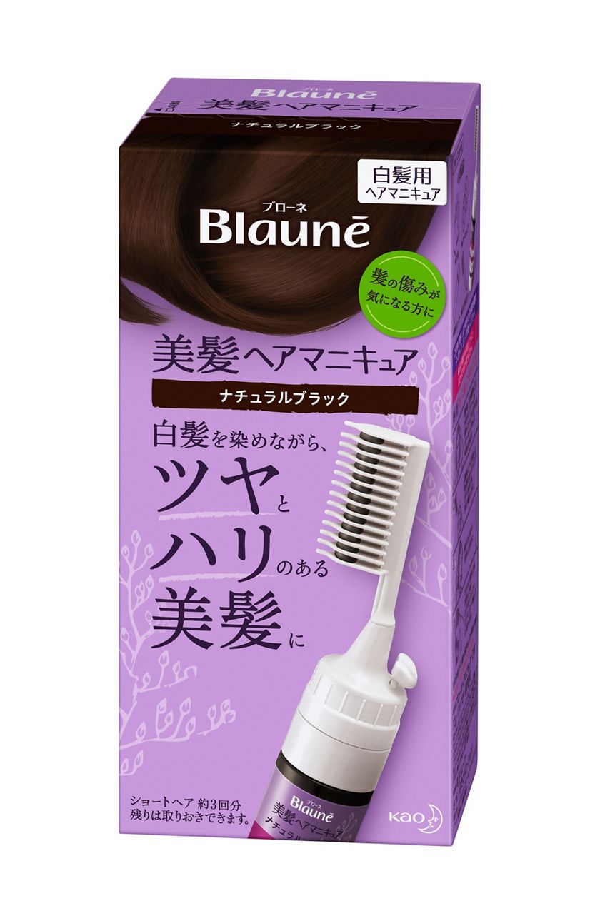 花王 製品カタログ ブローネ 美髪ヘアマニキュア ナチュラルブラック クシつき 花王 製品カタログ ブローネ 美髪ヘアマニキュア ナチュラルブラック クシつき