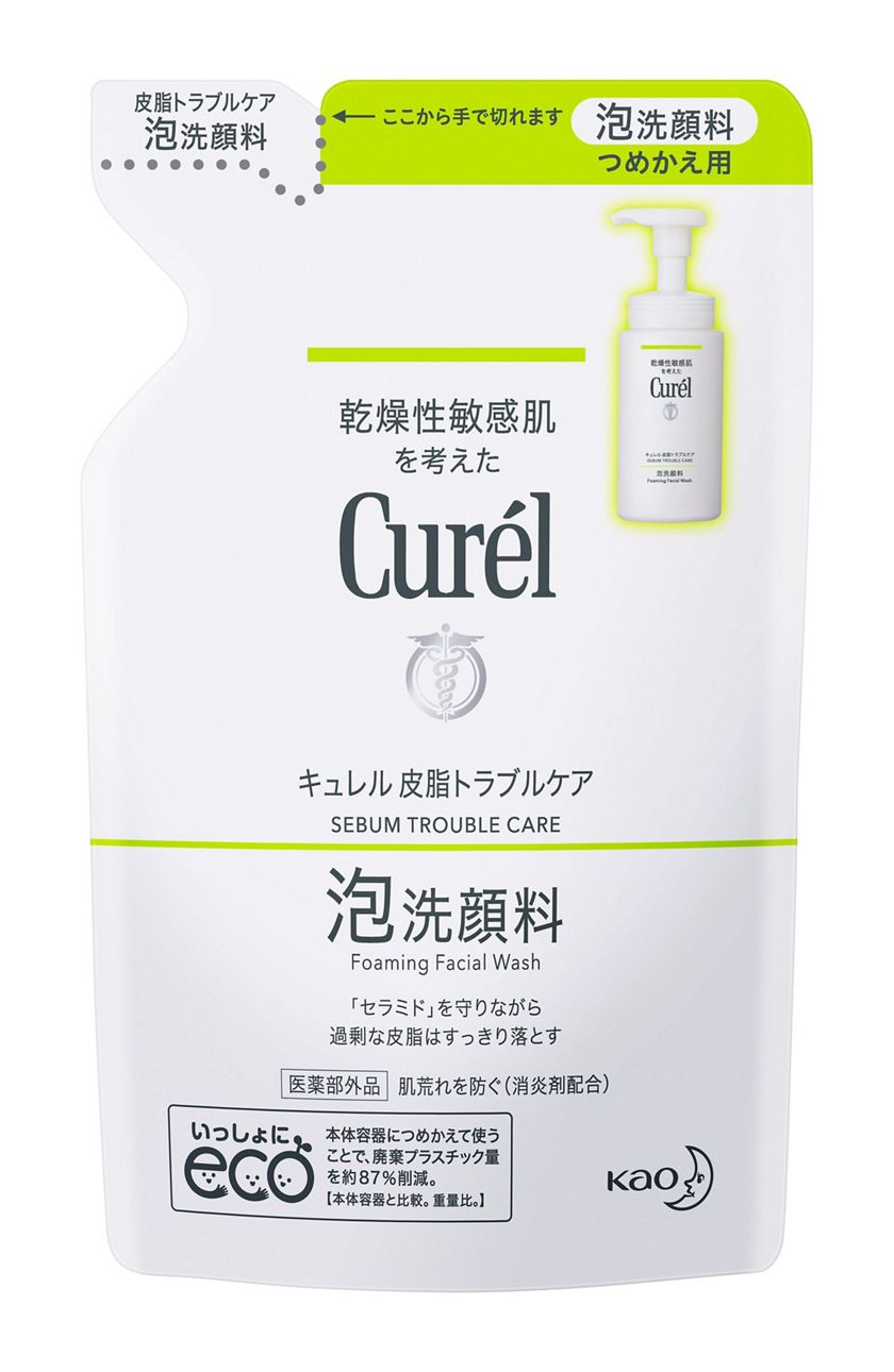 花王 製品カタログ キュレル 皮脂トラブルケア 泡洗顔料 つめかえ用 医薬部外品