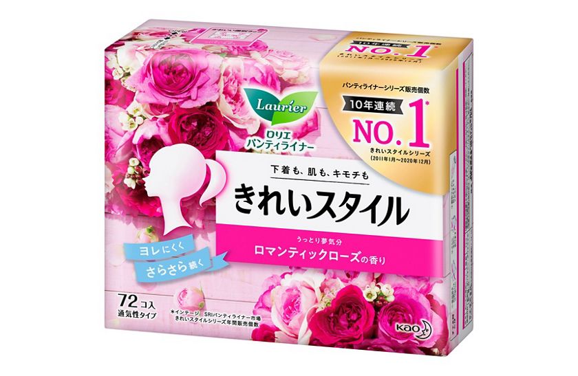 花王 製品カタログ ロリエ きれいスタイル ロマンティックローズの香り ７２コ入