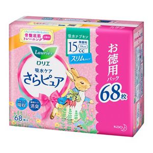 ロリエさらピュア　スリムタイプ１５ｃｃ　吸水ナプキン　スーパージャンボ68枚