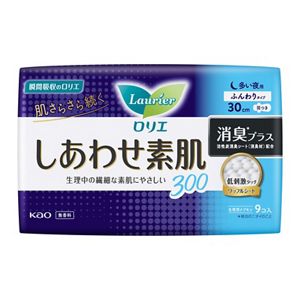 花王｜製品カタログ｜ロリエ しあわせ素肌 消臭プラス 夜用３０ｃｍ 羽