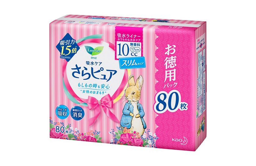 花王 製品カタログ ロリエ さらピュア 10cc 無香料 吸水ライナー 40枚入 花王 製品カタログ ロリエ さらピュア 10cc 無香料 吸水ライナー 40枚入