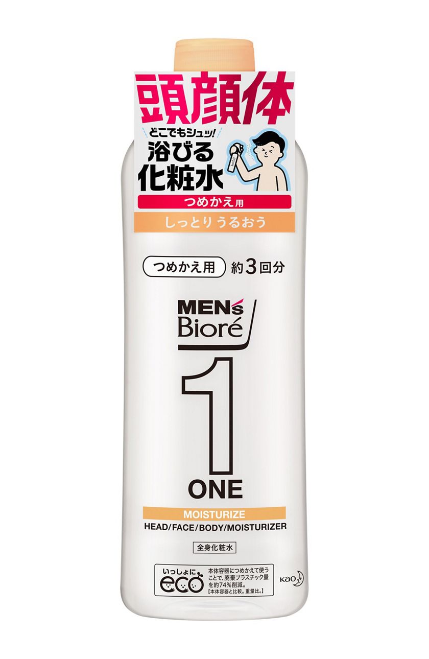 花王 製品カタログ メンズビオレ One 全身化粧水スプレー しっとり つめかえ用 花王 製品カタログ メンズビオレ One 全身化粧水スプレー しっとり つめかえ用