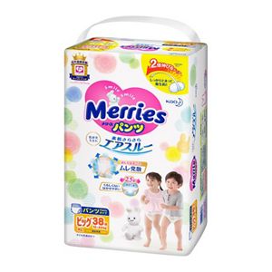 花王｜製品カタログ｜メリーズ エアスルー パンツ ビッグサイズ３８枚