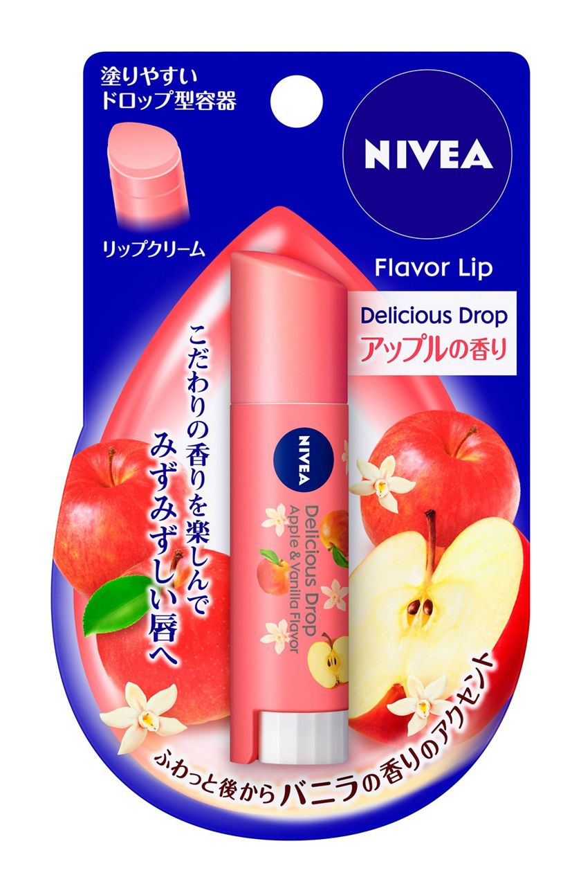 花王 製品カタログ ニベア フレーバーリップ デリシャスドロップ ピーチの香り 花王 製品カタログ ニベア フレーバーリップ デリシャスドロップ ピーチの香り