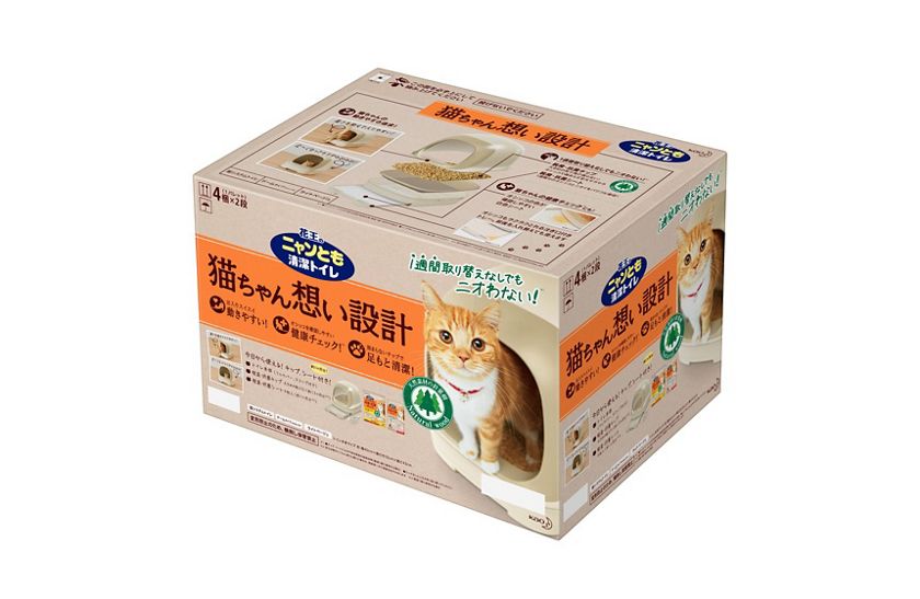 花王 製品カタログ ニャンとも清潔トイレセット ドームタイプ ライトベージュ