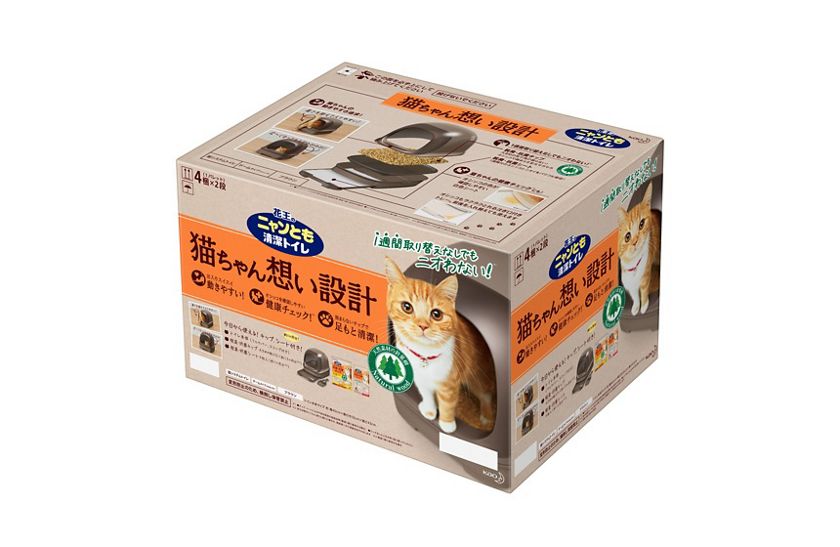 花王 製品カタログ ニャンとも清潔トイレセット ドームタイプ ライトベージュ