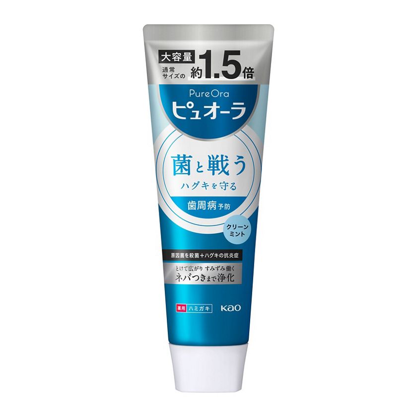 花王｜製品カタログ｜ピュオーラ ハミガキ クリーンミント １１５ｇ