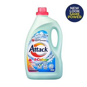 Attack Liquid Detergent Colour 3.6kg Bottle