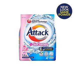 Attack Powder Detergent Plus Softener - Sweet Floral 1.4kg