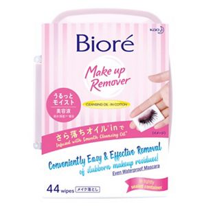 Biore Cleansing Oil-In-Cotton Makeup Remover Wipes Moisture Box 44s