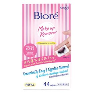 Biore Cleansing Oil-In-Cotton Makeup Remover Wipes Moisture Refill 44s